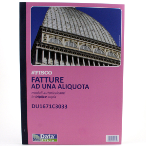 Fatture ad una aliquota triplice copia DU1671C3033 Data Ufficio