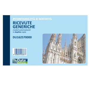 Blocco ricevute generiche DU162570000 Data Ufficio