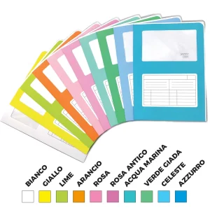 Cartelline con finestra Sintex Cromo Blasetti